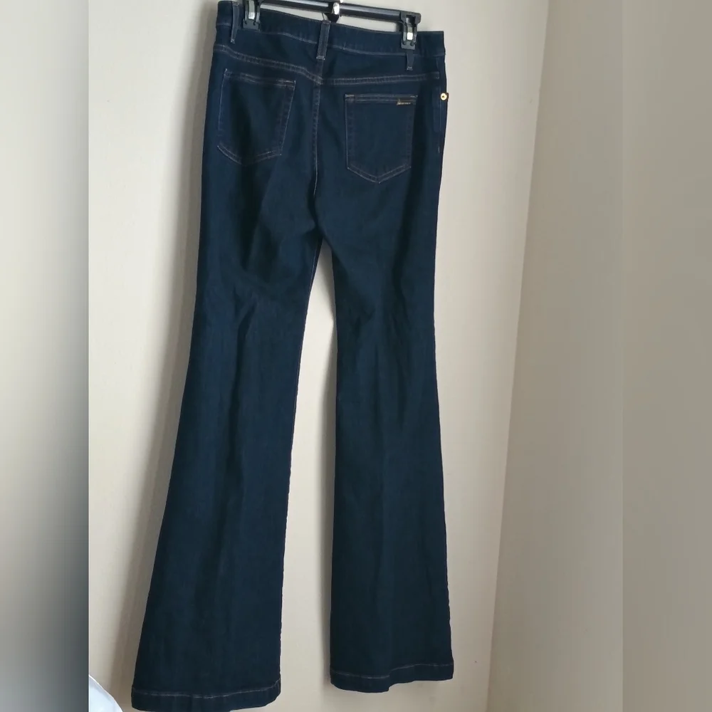 Michael Kors Jeans Women 10 Dark Blue Flare  Academia Casual Versatile Rodeo Y2K